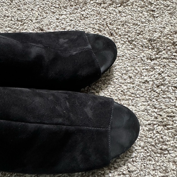 Via Spiga Jaffa Black Suede Wedge Heel Size 9 w/ Box - Picture 8 of 10